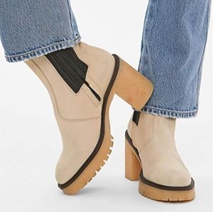 Free People James leather chelsea ankle boots size 41 US 11 new in box